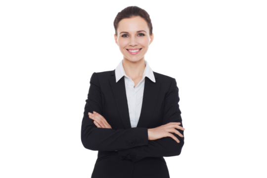 Confident Businesswoman with Arms Crossed