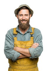 Fisherman Celebrating Catch – Transparent Background