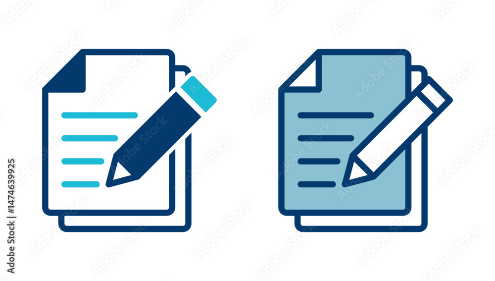 Poster note icon vector isolated on white background. taking note icon vector. edit line icon. document wri