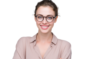 Enthusiastic Teacher Portrait – Transparent Cutout