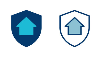 Home insurance icon vector isolated on white background. home protection icon