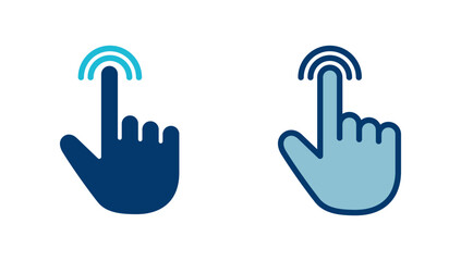 Hand click icon vector isolated on white background. pointer icon vector. hand cursor icon vector