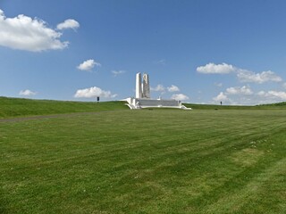 Vimy, May 2025: Visit to Hill 145, Canada's World War 1 memorial site - View of the Canadian...