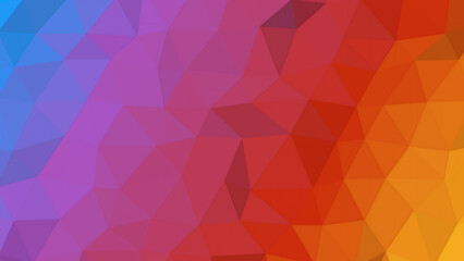Fototapeta premium Vibrant Abstract Low Poly Gradient Background A Spectrum of Colors