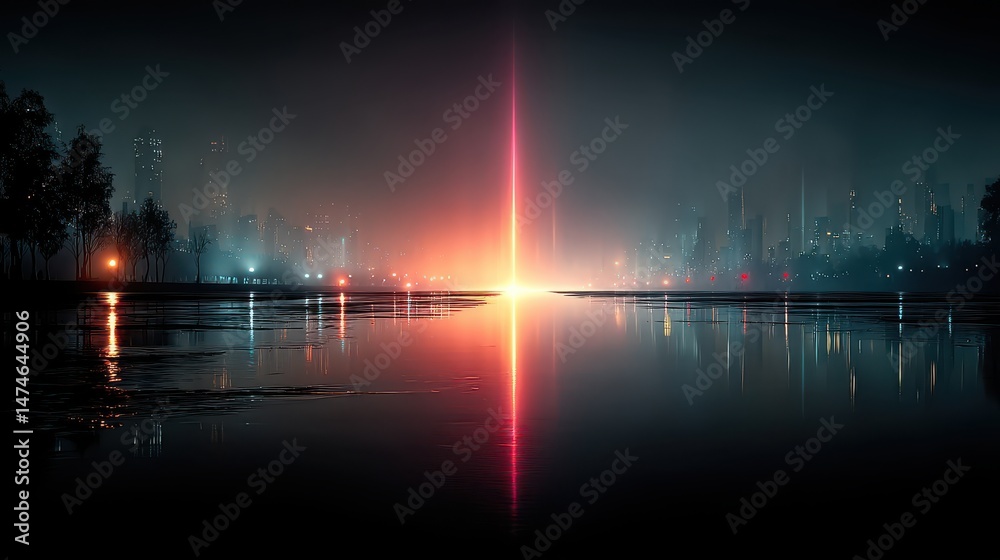 Leinwandbilder panoramic background with neon lights laser show impulse equalizer chart ultraviolet spectrum pulse power lines 3d rendering illustration,photo stocks