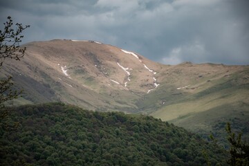 mountain landscape with clouds