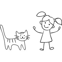 Children Draw Doodle