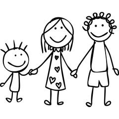 Children Draw Doodle