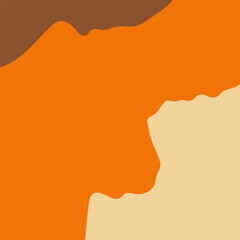 Abstract background design with a solid orange base and subtle hints of pale yellow. Simple, glowing