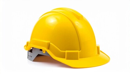 yellow hard hat isolated on white