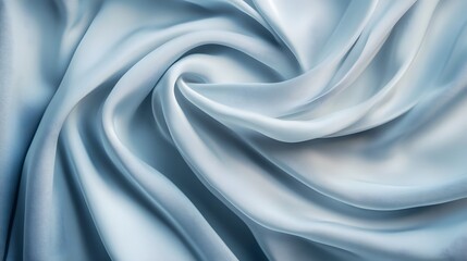 Obraz premium Elegant flowing white silk with subtle shadows and luxury fabric texture