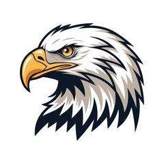 American Eagle with sunglasses vector logo for unique and bold design projects. eagle Vector Illustration of Eagle Mascot Logo