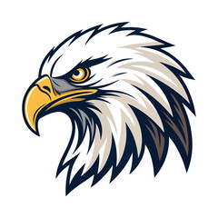 American Eagle with sunglasses vector logo for unique and bold design projects. eagle Vector Illustration of Eagle Mascot Logo