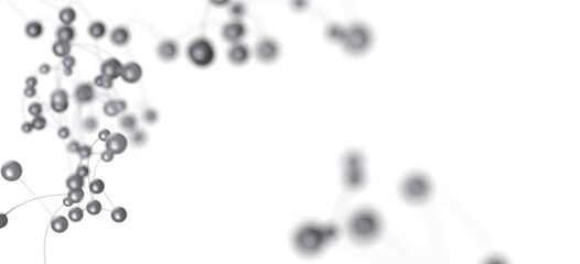 Abstract background image of connected dots and lines. Perfect for technology, science, and network concepts.