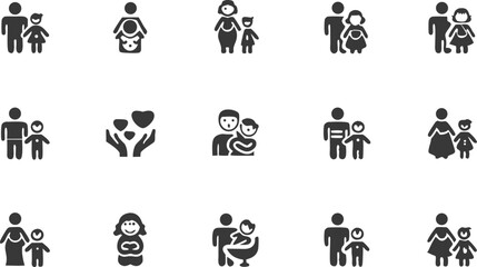 family  relationship icon set  vector glyph pictog (1).eps