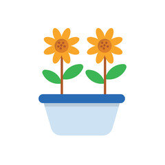 Farm Flower Vector icon