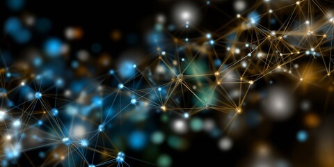 Digital background. Can be used in the description of network abilities, technological processes, digital storages, science, education, etc