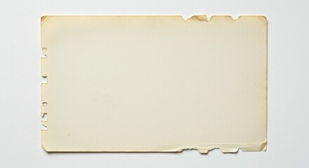 Aged, Textured Blank Paper Sheet Vintage Paper Background for Design Projects