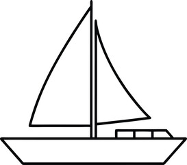sailing ship vector illustration