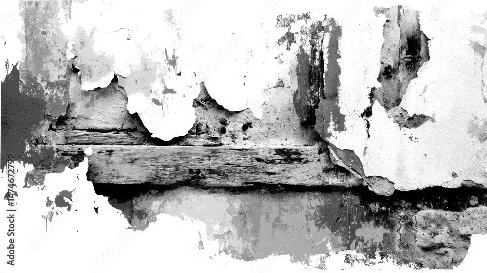 Aufkleber rough black and white texture vector distressed overlay texture grunge background abstract textured effect vector illustration black isolated on white background eps10.stock image