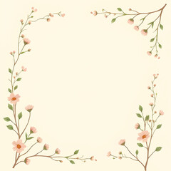 happy mother day card with flowers decoration Adobe Illustrator Artwork