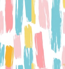 seamless pastel stripe pattern with thick brush strokes
