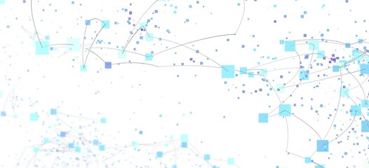 Abstract background with connected dots and lines. Network concept.