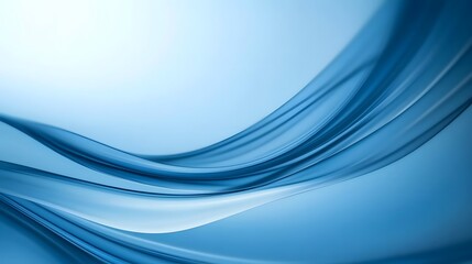 Obraz premium Serene blue abstract background with flowing lines