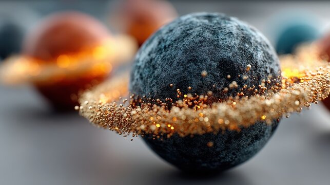 science concept with sphere model