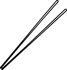 chopsticks icon vector illustration