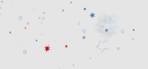 Celebrate Independence Day with this festive background image of red, white, and blue stars.