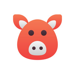 Pig Vector icon