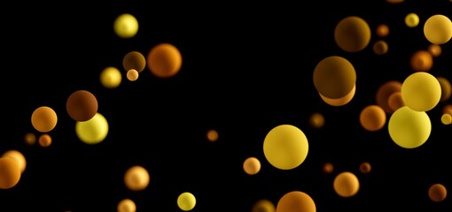 Abstract background with golden spheres. Perfect for luxury, elegant designs.