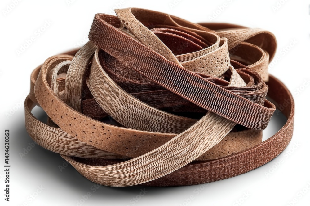 Poster colorful ribbons of different shades are artfully arranged showcasing their texture and elegance in 
