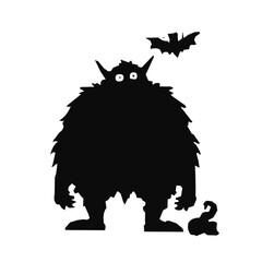 Silhouette of devil 