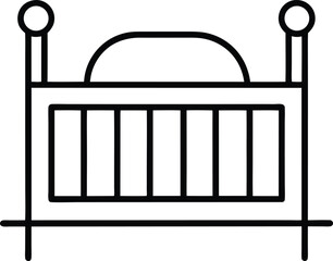 crib icon vector illustration