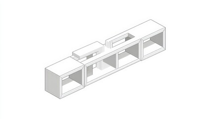Modern Minimalist Storage Unit Design for Contemporary Interiors and Stylish Spaces