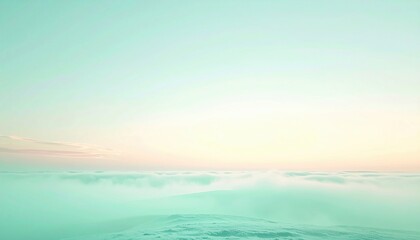 Obraz premium Breathtaking sunrise over cloudy horizon nature landscape aerial view tranquil environment serenity concept