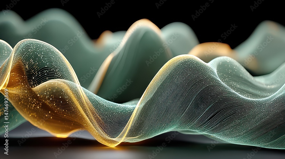Poster technology style whit net glowing wave,glowing line glow wave,glow line , aqua fitness