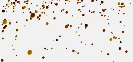 Abstract background with golden spheres. Perfect for presentations or websites.