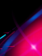 Abstract glitch TikTok background. Vector illustration. Abstract background. Light. Futuristic blue red gradient vector black background contrast color border digital dynamic elegant. TikTok, tik tok