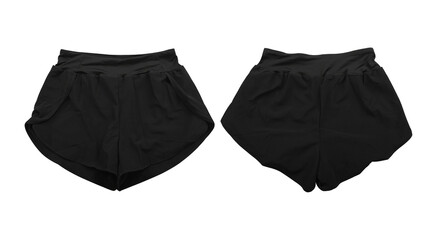 Front and back view of women's compression skirt
