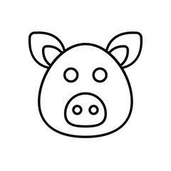 Pig Vector icon