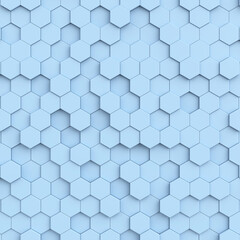 Fototapeta premium Hexagon background. Modern Background. 3D illustration.