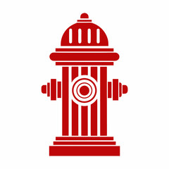 Vector Design of Fire Hydrant Icon.