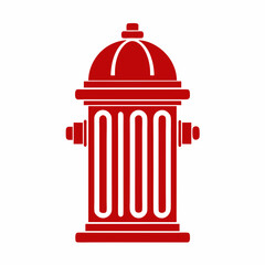 Vector Design of Fire Hydrant Icon.
