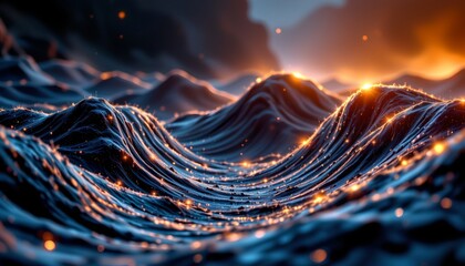 abstract sound waves, dark void, light painting, long exposure, ethereal glow, pastel silver, vibrant energy, vivid illumination, refracted light, atmospheric perspective, dynamic position.