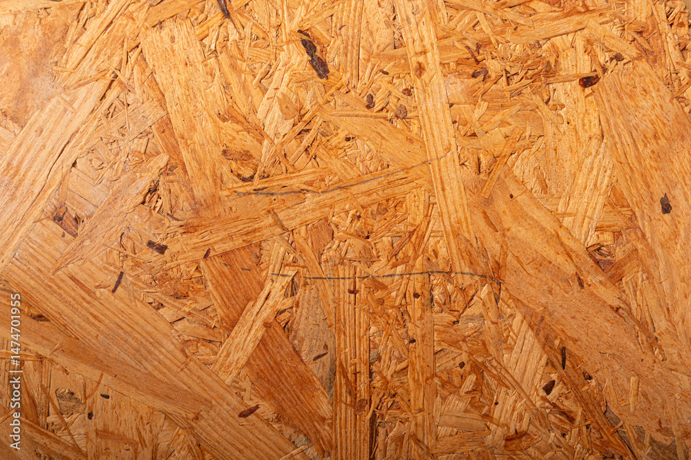 Poster High-resolution image of brown particle board, ideal for backgrounds and textures. Perfect for construction, DIY, and design projects.