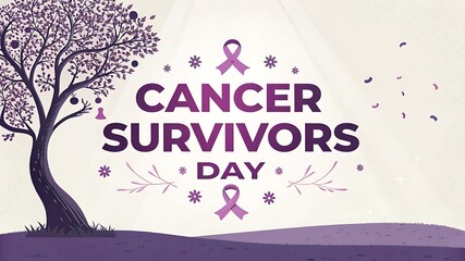 national cancer survivors day social media banner template