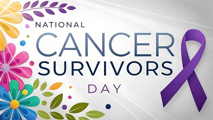 national cancer survivors day social media banner template